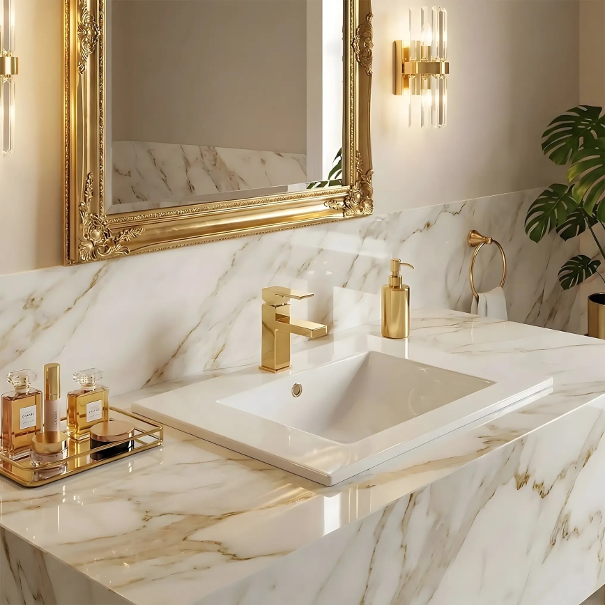 REA-U0786 - Einbau-Waschbecken DAFNE 47x62 cm Keramik/glänzend weiß