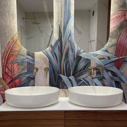 REA-U1223 - Aufsatzwaschbecken QUEEN 41,5 x 55 cm, Keramik / glänzendes Weiß