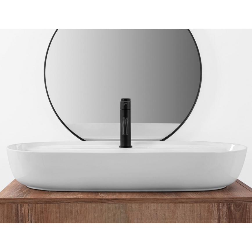 REA-U2541 - Aufsatzwaschbecken AURA 41x81 cm Keramik/glänzend weiß