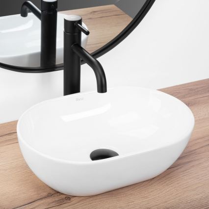 REA-U3322 - Aufsatzwaschbecken AMELIA MINI 26x38 cm Keramik/glänzend weiß