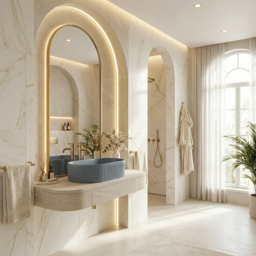 REA-U3535 - Aufsatzwaschbecken VANDA 31x49 cm Keramik/dunkelblau