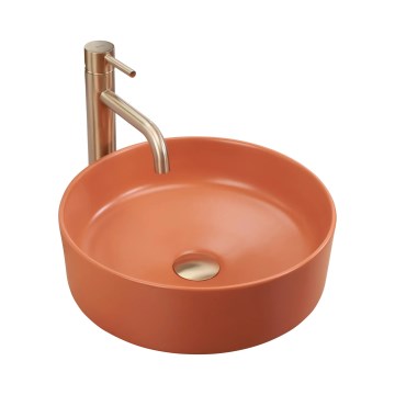 REA-U4566 - Aufsatzwaschbecken SAMI Ø 37 cm Keramik / mattes Orange