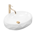 REA-U5660 - Aufsatzwaschbecken MAYA 39x60 cm Keramik/glänzend weiß