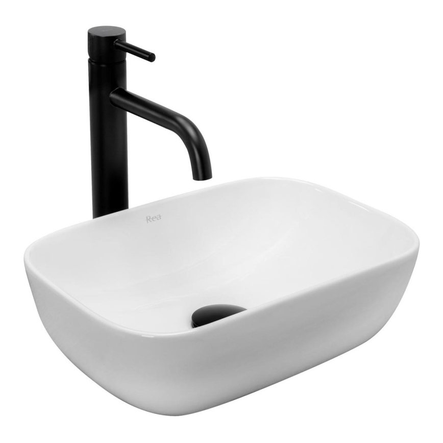 REA-U5667 - Aufsatzwaschbecken BELINDA MINI 25x36 cm Keramik/glänzend weiß