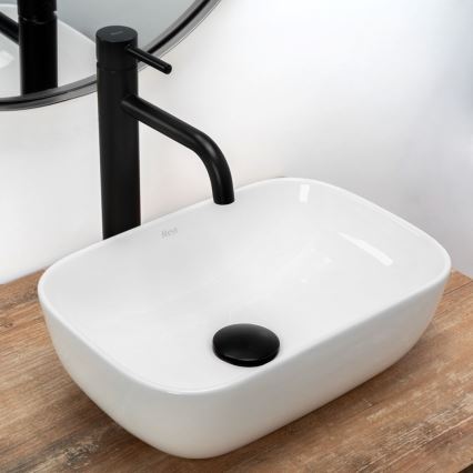 REA-U5667 - Aufsatzwaschbecken BELINDA MINI 25x36 cm Keramik/glänzend weiß