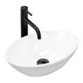 REA-U5804 - Aufsatzwaschbecken PAMELA MINI 26,5x40 cm Keramik/glänzendes Weiß