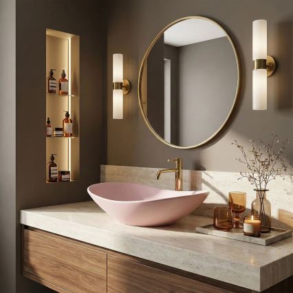 REA-U6374 - Aufsatzwaschbecken ROYAL 35,5x61,5 cm Keramik/mattrosa