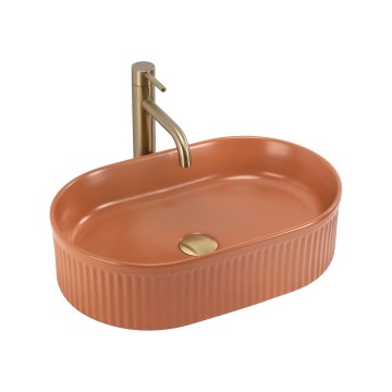 REA-U6377 - Aufsatzwaschbecken VANDA 31x49 cm Keramik/orange