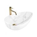 REA-U6501 - Aufsatzwaschbecken GRETA 40x65,5 cm Keramik/Steinoptik