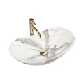 REA-U6502 - Aufsatzwaschbecken ROYAL 36x60,5 cm Keramik/Marmor-Dekor