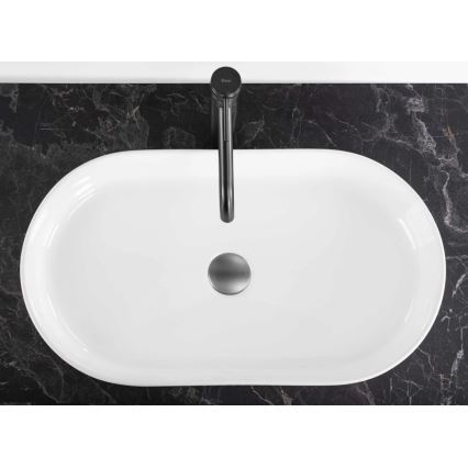 REA-U6526 - Aufsatzwaschbecken VANDA 34 x 60 cm, Keramik, Hochglanzweiß