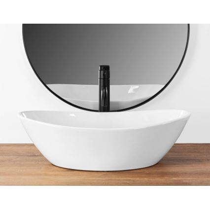 REA-U6801 - Aufsatzwaschbecken KATE 33,5x55,5 cm Keramik/glänzend weiß