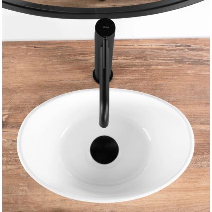 REA-U6803 - Aufsatzwaschbecken KATE 24,5x36,5 cm Keramik/glänzend weiß