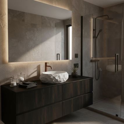 REA-U7350 - Aufsatzwaschbecken MIKA 38x50 cm weiß/Steinoptik