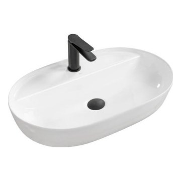 REA-U7900 - Aufsatzwaschbecken AURA 40,5x60,5 cm Keramik/Hochglanzweiß