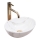 REA-U8014 - Aufsatzwaschbecken SOFIA MINI 27x34 cm, Keramik mit Marmor-Dekor