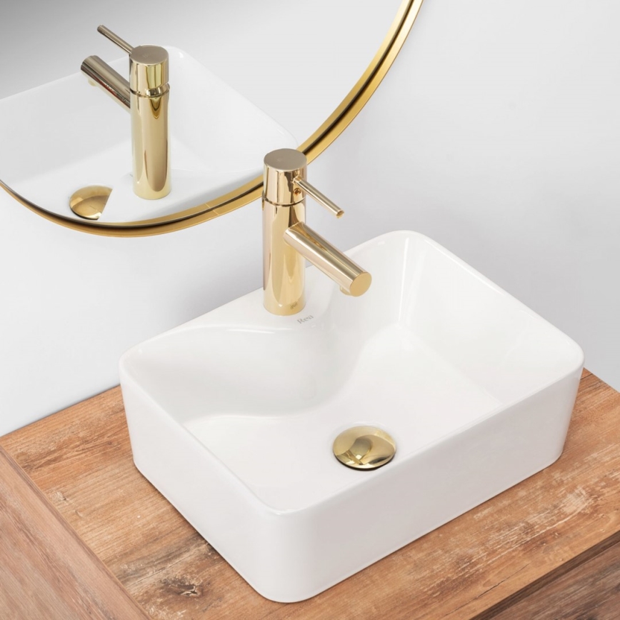 REA-U8196 - Aufsatzwaschbecken KELLY MINI 31x41 cm Keramik/hochglanzweiß
