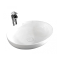 REA-U8198 - Aufsatzwaschbecken CAROLA SLIM 39x51,5 cm Keramik/hochglänzend weiß