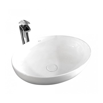 REA-U8198 - Aufsatzwaschbecken CAROLA SLIM 39x51,5 cm Keramik/hochglänzend weiß