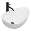REA-U8536 - Aufsatzwaschbecken GRETA 39x56 cm Keramik/glänzend weiß