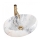 REA-U8567 - Aufsatzwaschbecken LINDA 34x48,5 cm Keramik mit Marmor-Dekor
