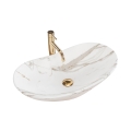 REA-U8598 - Aufsatzwaschbecken ROYAL 36x60,5 cm Keramik/Marmor-Dekor