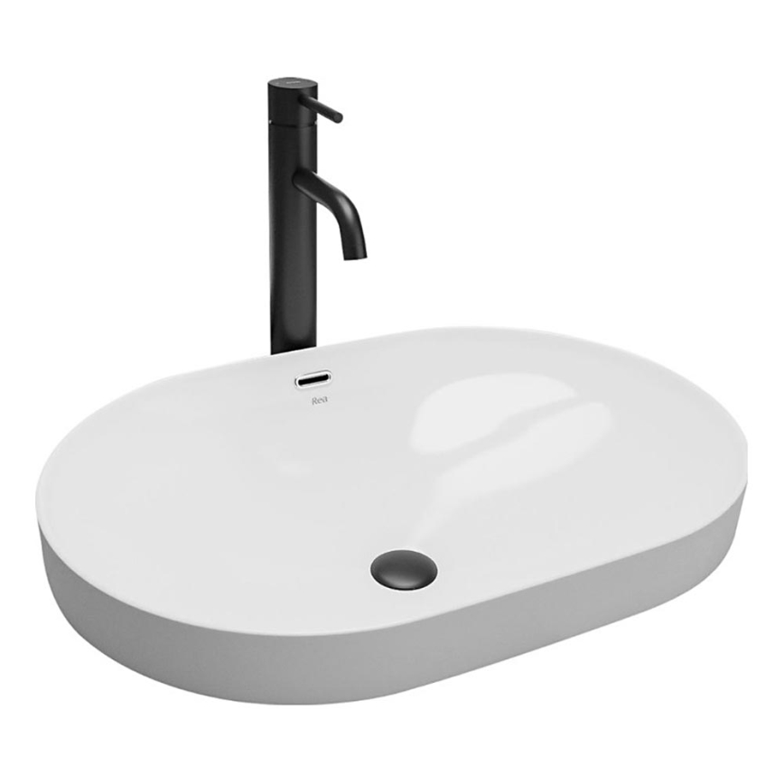 REA-U8700 - Aufsatzwaschbecken ARLETA 42x61,5 cm Keramik/glänzend weiß