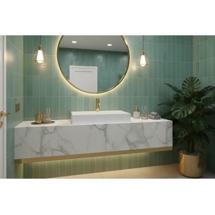 REA-U8901 - Aufsatzwaschbecken GOYA 37x60 cm Mineralguss/mattweiß
