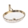 REA-U9650 - Aufsatzwaschbecken MARGOT 40x52 cm Keramik/weiß/gold
