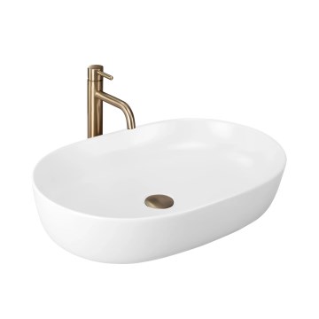 REA-U9653 - Aufsatzwaschbecken CLEO 41x60,5 cm Keramik/mattweiß