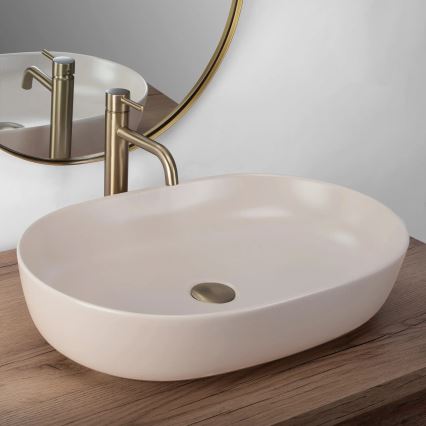 REA-U9655 - Aufsatzwaschbecken CLEO 41x60,5 cm Keramik/beige