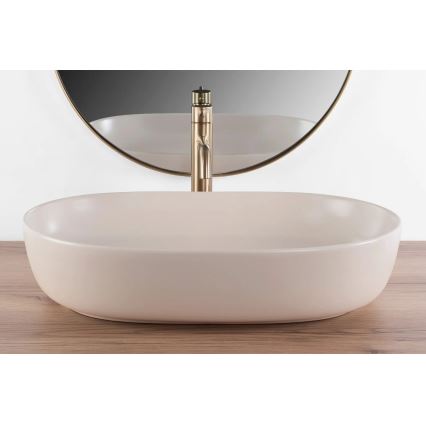 REA-U9655 - Aufsatzwaschbecken CLEO 41x60,5 cm Keramik/beige