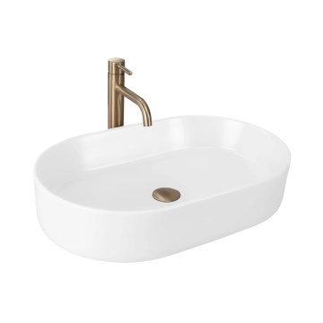 REA-U9657 - Aufsatzwaschbecken NADIA 38,5x61 cm Keramik/mattweiß