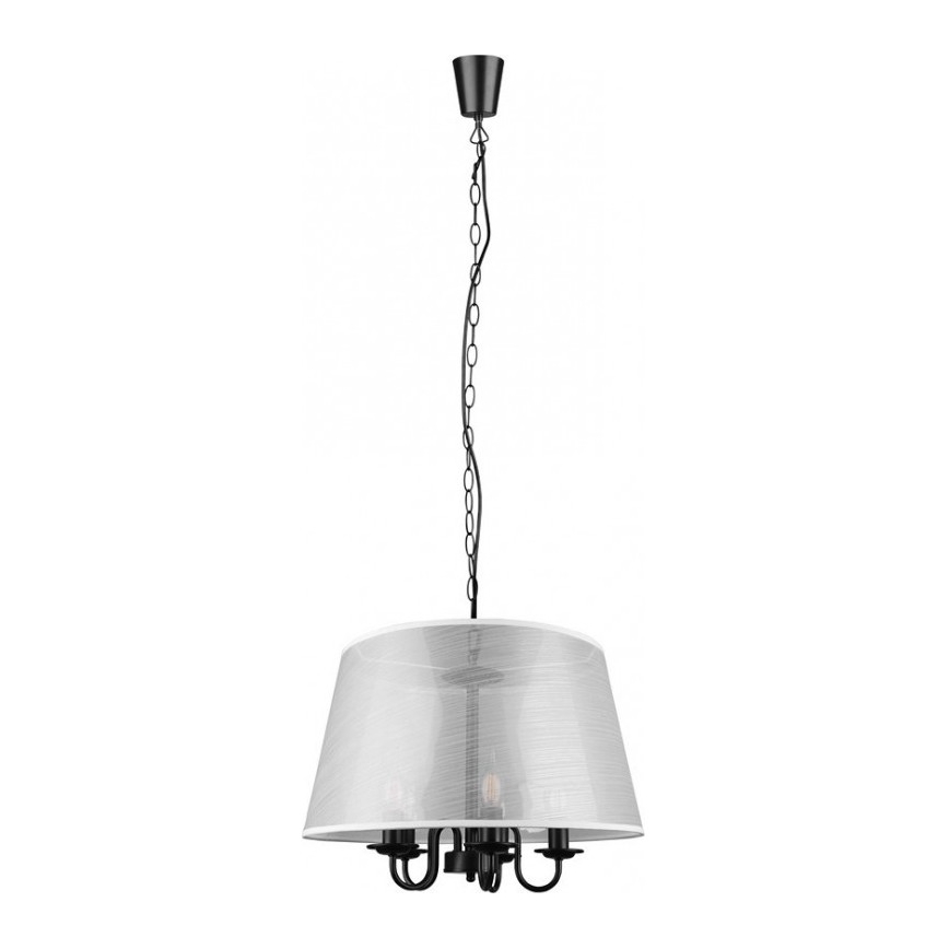 Reality - LED Kronleuchter an Kette CIMA 5xE14/40W/230V grau