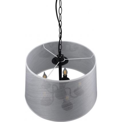 Reality - LED Kronleuchter an Kette CIMA 5xE14/40W/230V grau