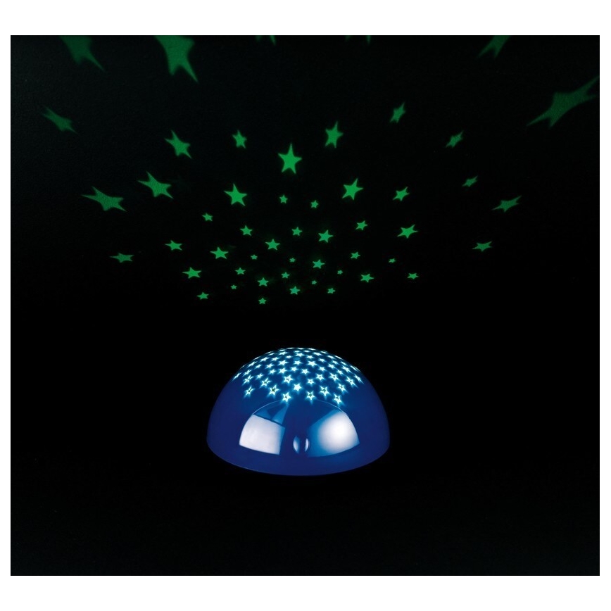 Reality - LED Touch Projektor SIRIUS LED/0,5W/3xAA blau