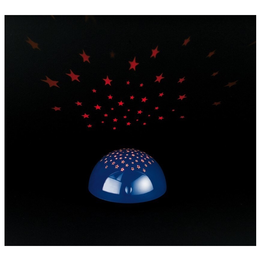 Reality - LED Touch Projektor SIRIUS LED/0,5W/3xAA blau