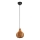 Reality - Pendelleuchte mit Kabel SPROUT 1xE14/40W/230V braun/Rattan