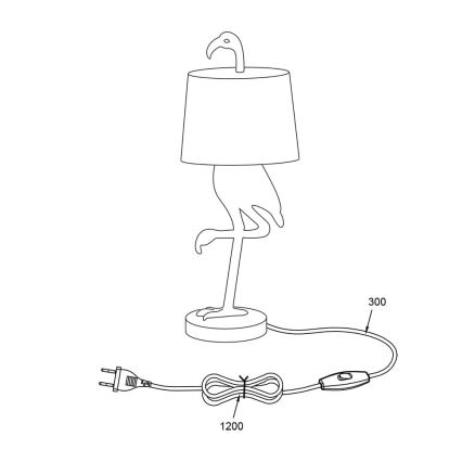 Reality - Tischlampe LOLA 1xE14/40W/230V