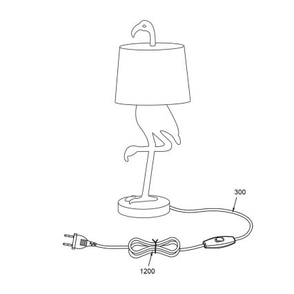 Reality - Tischlampe LOLA 1xE14/40W/230V