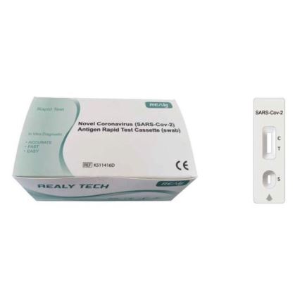 RealyTech – COVID-19 Antigen Rapid test (swab) – Nasenabstrichtest 25 Stück