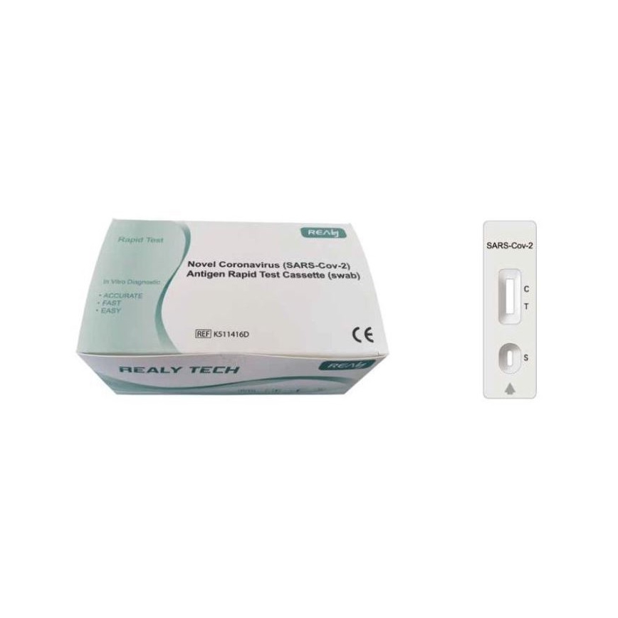 RealyTech – COVID-19 Antigen Rapid test (swab) – Nasenabstrichtest 25 Stück