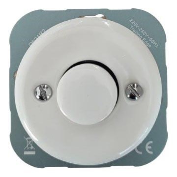 Reblig - Porzellan-Retro-Dimmer ohne Rahmen 250V/10A weiß
