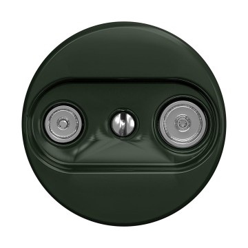 Reblig - Retro-Antennendose TV+Radio (Enddose) rahmenlos, grün
