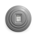 Reblig - Retro-Datendose mit Rahmen, grau
