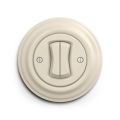 Reblig - Retro Doppeltaster mit Rahmen, Beige