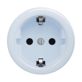 Reblig - Retro-Haushaltssteckdose rahmenlos SCHUKO 230V/16A blau