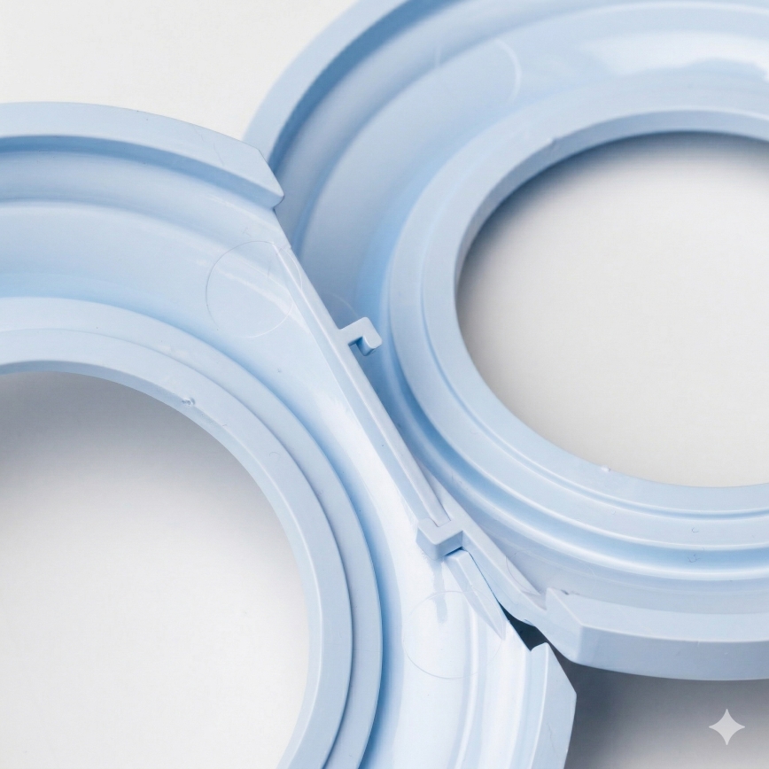 Reblig - Retro-Rahmen mit blauem Rand