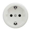 Reblig - Retro-Steckdose für den Wohnbereich ohne Rahmen SCHUKO 230V/16A Keramik weiß
