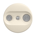Reblig - Retro-Teilnehmerdose TV+R (Enddose) rahmenlos, beige